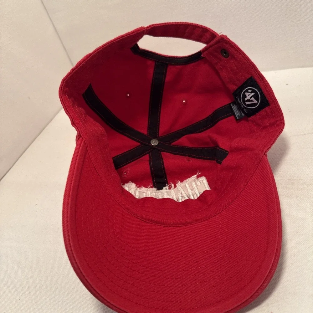 '47 Brand Atlanta Braves 2021 World Series Champions Adjustable Strap Hat Red